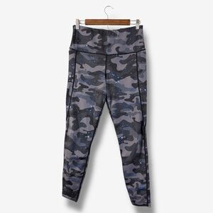 Blackmilk Leggings Gray Black Camo Size L Stars Galaxy Milkyway Print